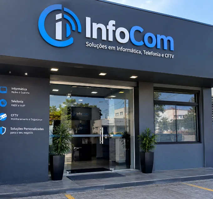 Fachada da sede da InfoCom